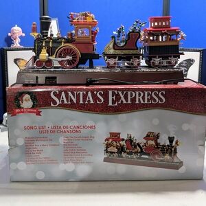 Mr. Christmas 16" Animated SANTA'S EXPRESS TRAIN Musical And Animated 🎅🚂